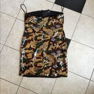 Fashion-nova Willow Camo Sequin Dress
